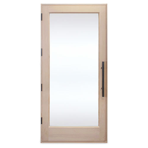PROSAUNAS Prehung Solid Wood Sauna Door with Insulated Glass 36x80