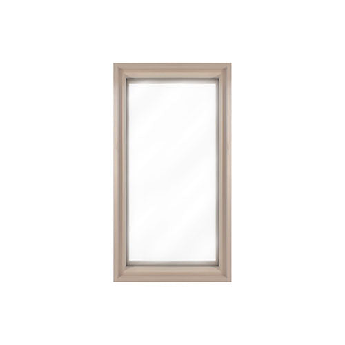PROSAUNAS Standard Hemlock Tempered Dual Pane Clear Glass Sauna Window, 16" x 30"