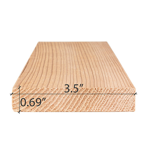PROSAUNAS Cedar 1X4 VG S4SEE