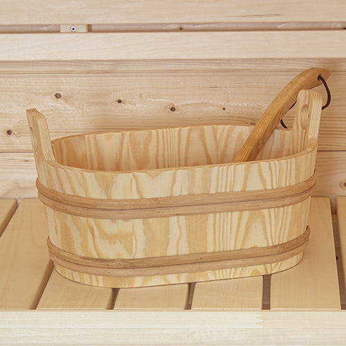 ProSaunas Wood Oval Sauna Bucket – 7.6 Liter