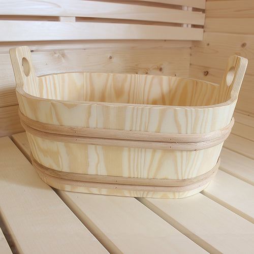 ProSaunas Wood Oval Sauna Bucket – 7.6 Liter