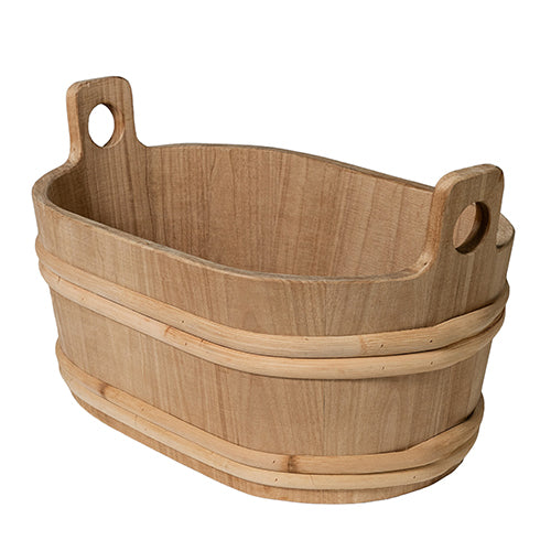 ProSaunas Wood Oval Sauna Bucket – 7.6 Liter