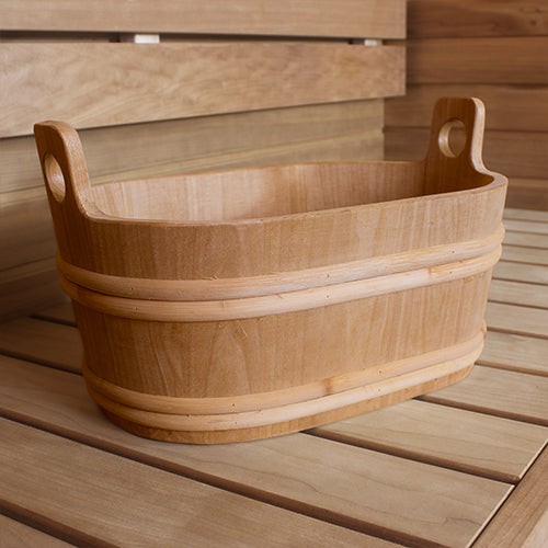 ProSaunas Wood Oval Sauna Bucket – 7.6 Liter