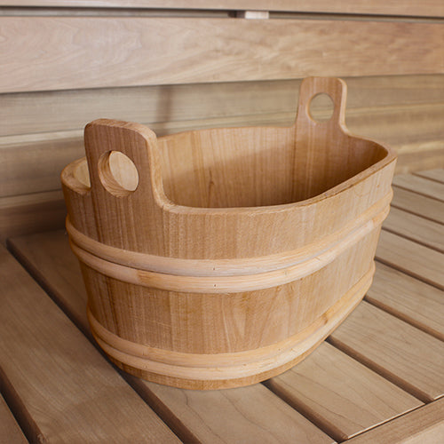 ProSaunas Wood Oval Sauna Bucket – 7.6 Liter