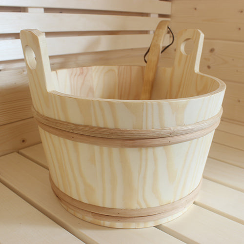 PROSAUNAS XL Wood Sauna Bucket - 12 Litre
