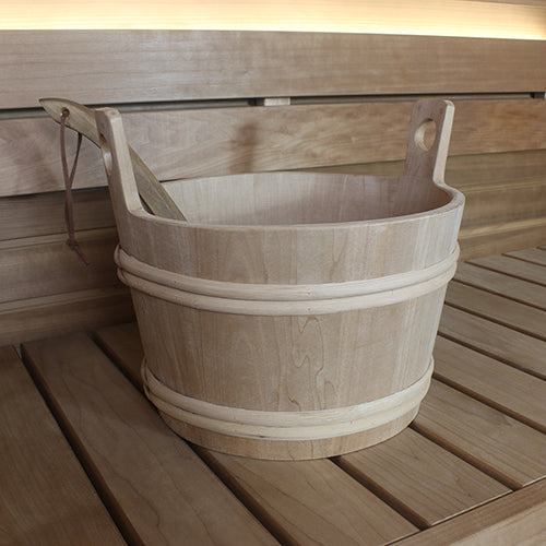 PROSAUNAS XL Wood Sauna Bucket - 12 Litre