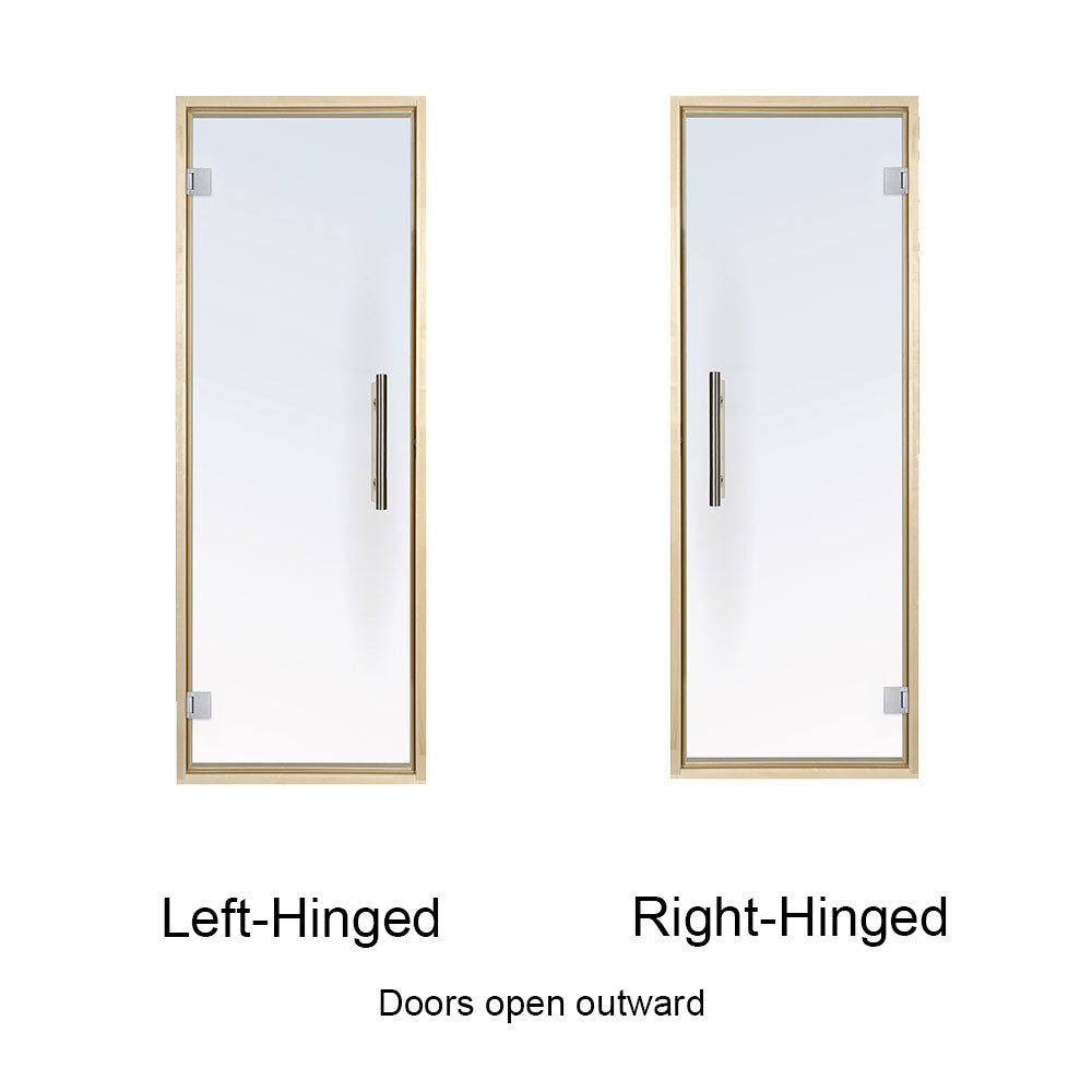 PROSAUNAS Prehung Tinted Glass Sauna Door, Aspen Frame 24x73