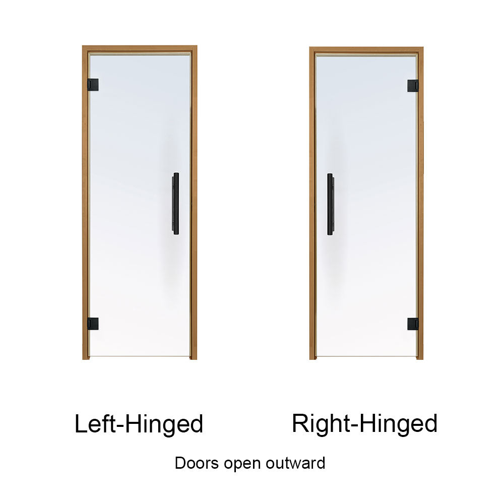 PROSAUNAS Prehung Tinted Glass Sauna Door, Thermo-Aspen 24x81