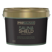 PROSAUNAS Sauna Paint for Exterior Sauna Wood Surfaces, 2.7L