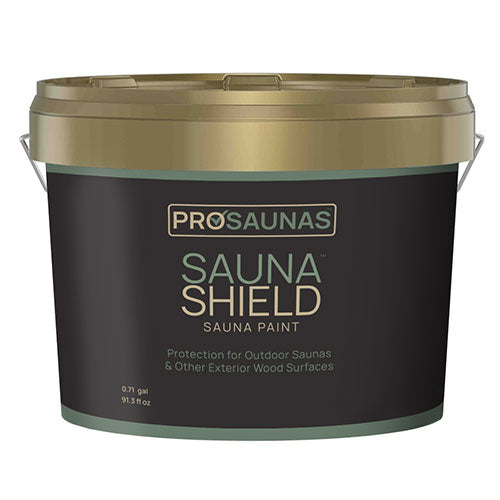 PROSAUNAS Sauna Paint for Exterior Sauna Wood Surfaces, 2.7L
