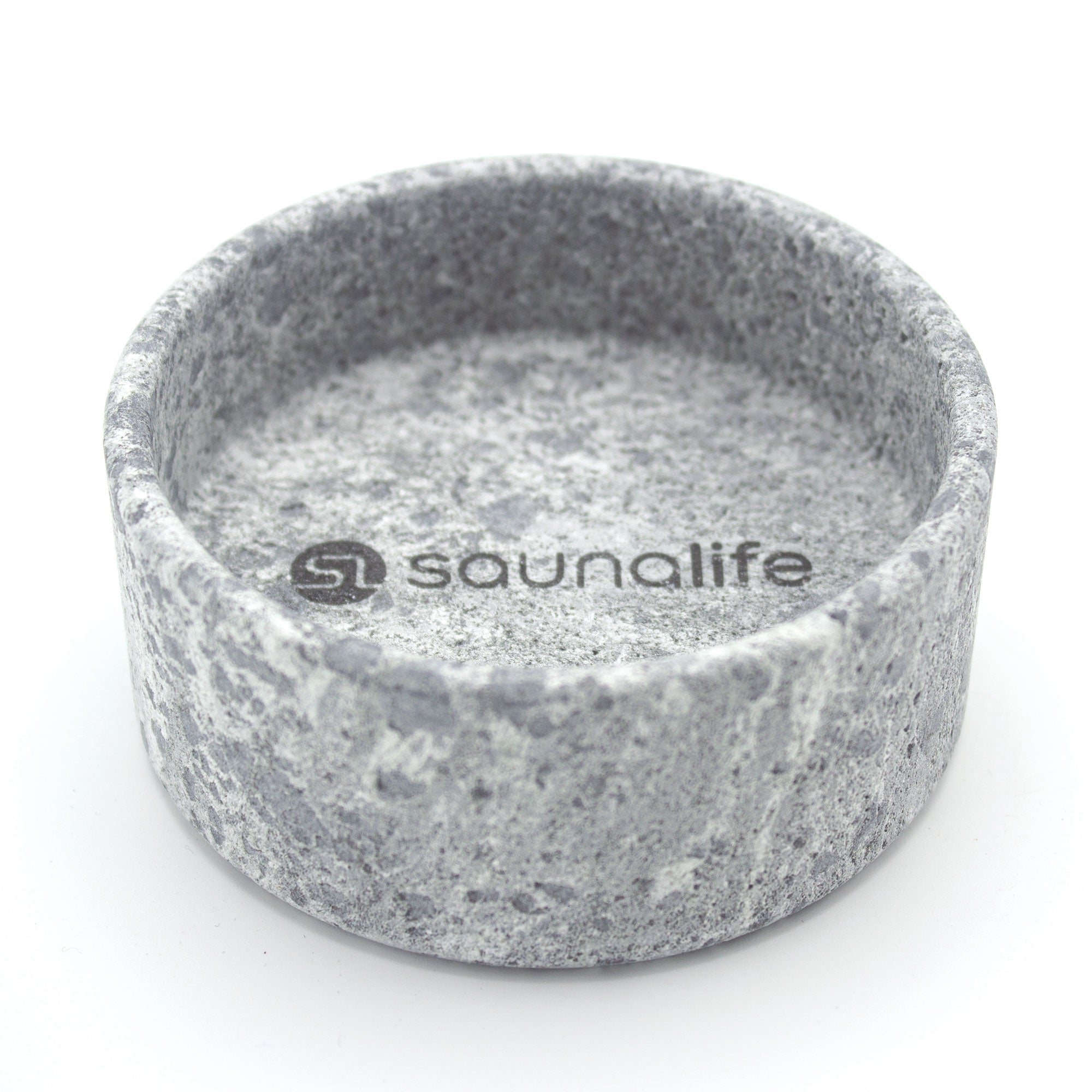 SaunaLife Coaster and Aroma Cup in Carelian Soapstone
