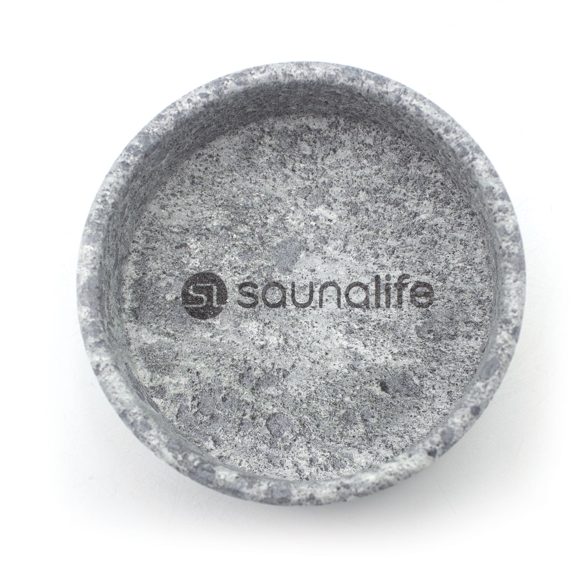 SaunaLife Coaster and Aroma Cup in Carelian Soapstone