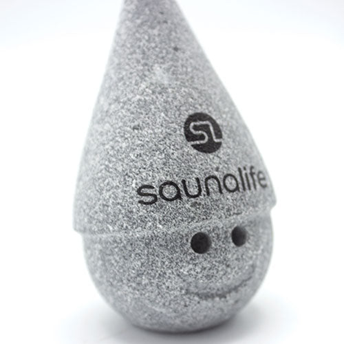 SaunaLife Stoney Sauna Gnome with Cone Hat Handcrafted Finnish Soapstone