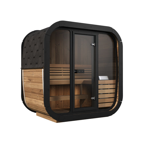 SaunaLife Model CL4G Luxury 4 Person Outdoor Sauna