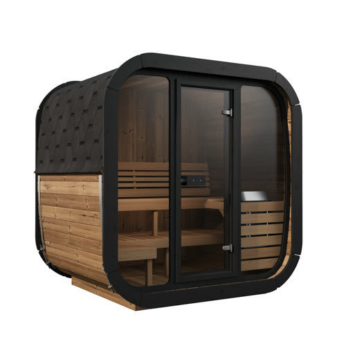 SaunaLife Cube CL5G Luxury 4 Person Outdoor Sauna