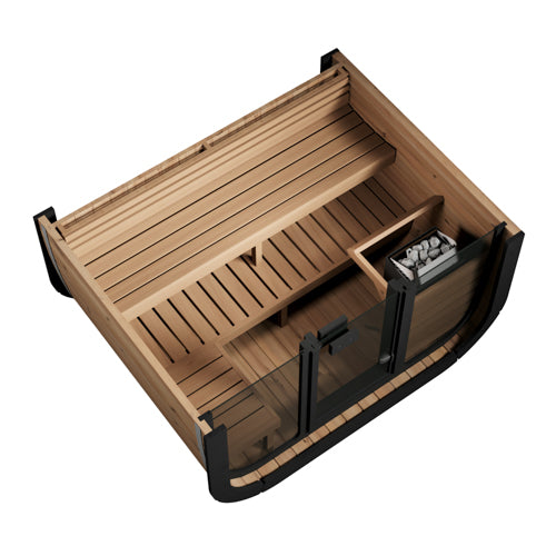 SaunaLife Cube CL5G Luxury 4 Person Outdoor Sauna