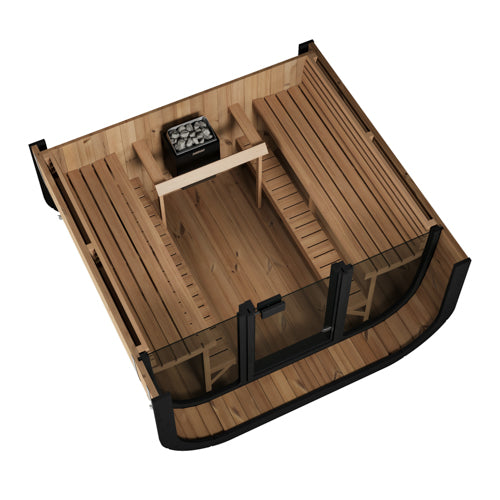 SaunaLife Cube CL7G Luxury 6 Person Outdoor Sauna