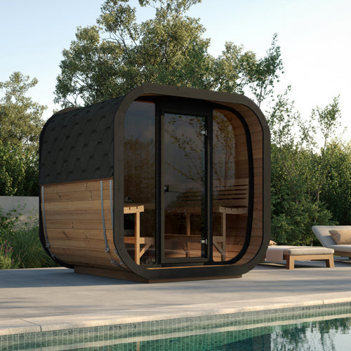 SaunaLife Cube CL7G Luxury 6 Person Outdoor Sauna