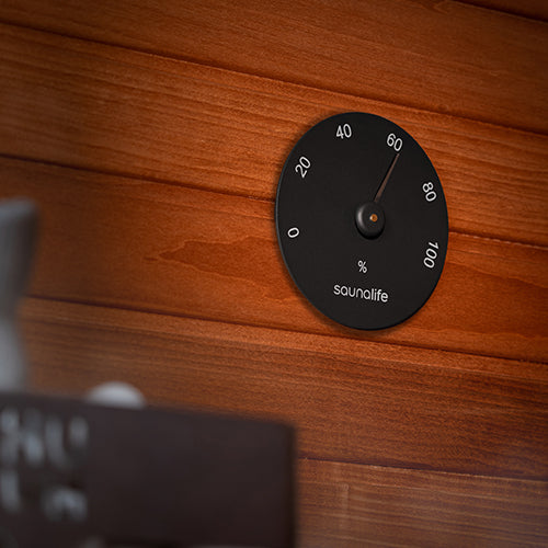 SaunaLife SaunaGear Hygrometer - Precision Sauna Humidity Gauge