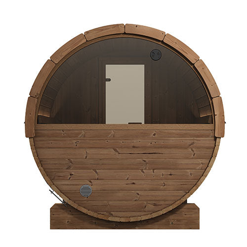 SaunaLife ERGO E6 Outdoor Barrel Sauna Kit | 3 Person Sauna