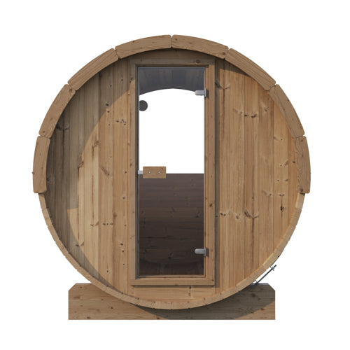 SaunaLife Model E6W Outdoor Barrel Sauna with Window
