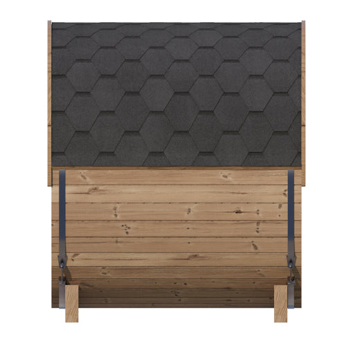 SaunaLife Model E6W Outdoor Barrel Sauna with Window