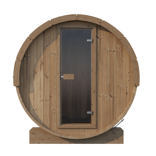 SaunaLife Model E7 Sauna Barrel 6 Person Outdoor Sauna