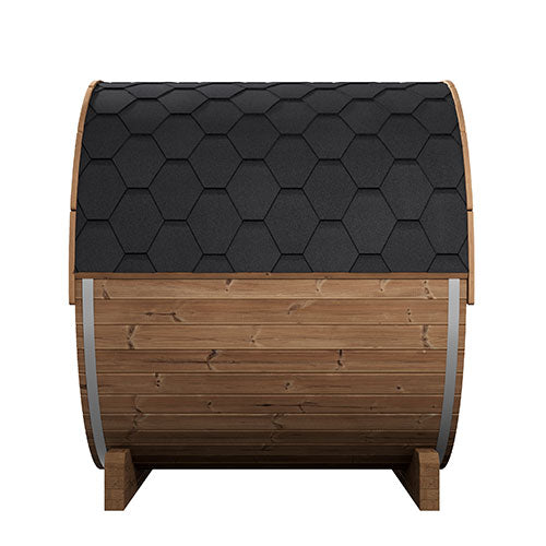 SaunaLife ERGO E7 Outdoor Barrel Sauna Kit | 4 Person Sauna