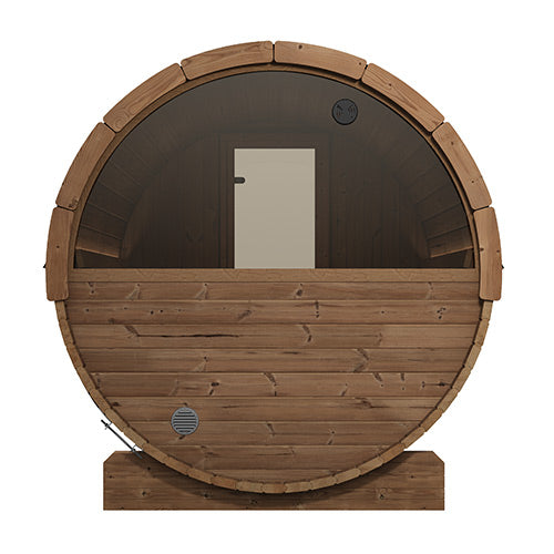 SaunaLife ERGO E8 Outdoor Barrel Sauna Kit | 6 Person Sauna
