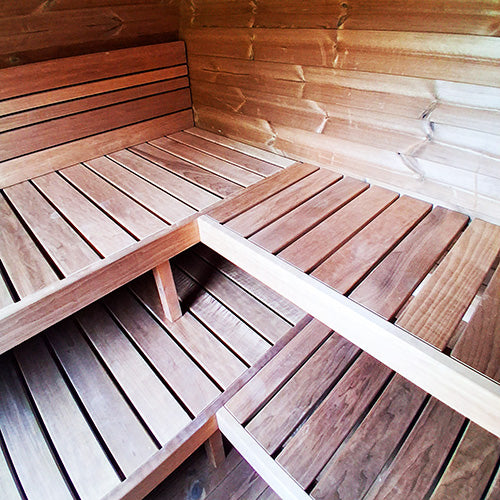 SaunaLife Garden G11B Outdoor Home Sauna Kit | 8 Person Sauna - DIY, Paint Included