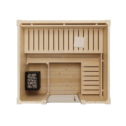 SaunaLife Garden G2B Outdoor Home Sauna Kit | 4 Person Sauna - DIY, Paint Included