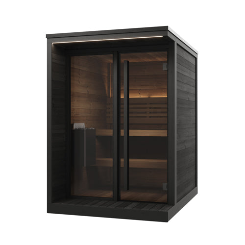 SaunaLife Garden GL4B Luxury Outdoor Home Sauna Kit | 4 Person Sauna - DIY, Paint Included