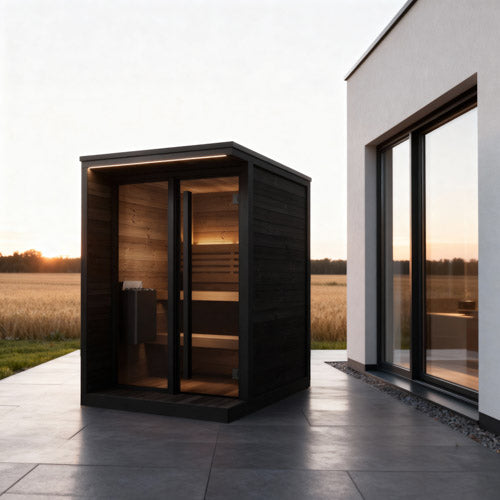 SaunaLife Garden GL4B Luxury Outdoor Home Sauna Kit | 4 Person Sauna - DIY, Paint Included