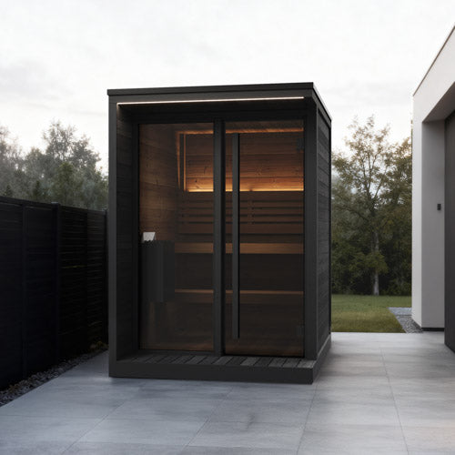 SaunaLife Garden GL4B Luxury Outdoor Home Sauna Kit | 4 Person Sauna - DIY, Paint Included