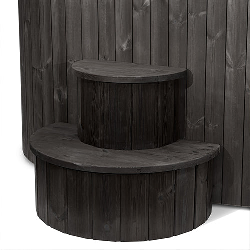 SaunaLife S2BC 1-Person Cold Plunge Tub and Chiller Heater Package, Black