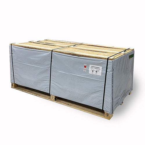 SaunaLife ERGO E8B Outdoor Barrel Sauna Kit | 6 Person Sauna - DIY, Paint Included