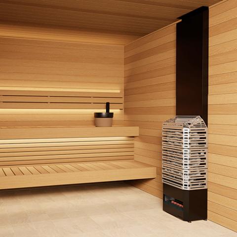 Saunum Air 7kW 240V Open Basket Electric Sauna Heater Package