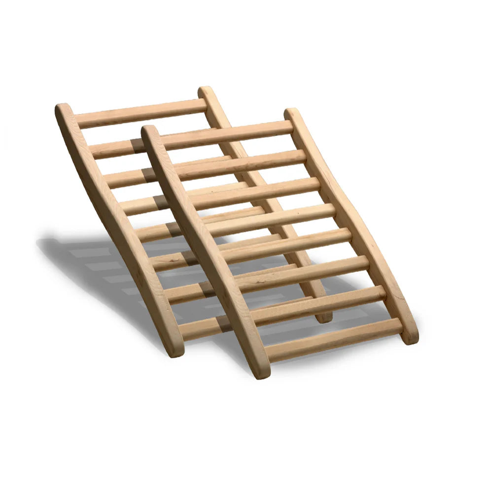 Golden Designs 2-Person Ergonomic Sauna Back Rest in Hemlock Wood