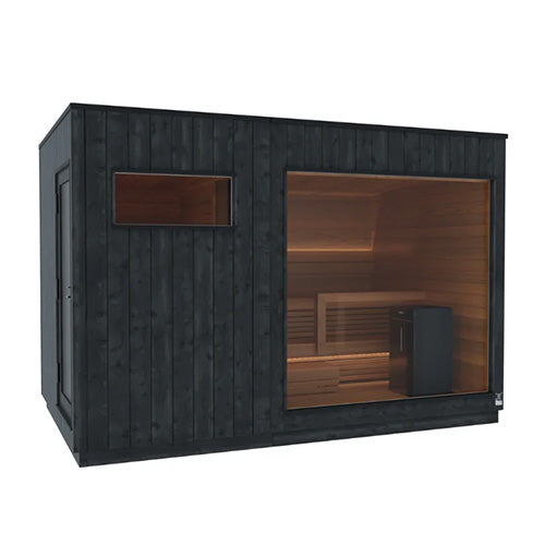 ThermaSol Nordic Misty Small Changing Room 2 Entrances Outdoor Sauna Cabin
