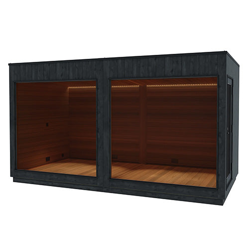ThermaSol Nordic Misty Lounge XL 1-Entrance Outdoor Sauna Cabin