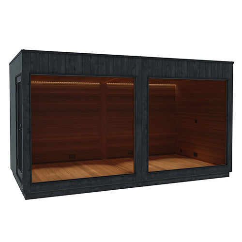 ThermaSol Nordic Misty Lounge XL 1-Entrance Outdoor Sauna Cabin