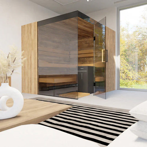 ThermaSol Aalto 4-Person Indoor Sauna Cabin with Electric Heater
