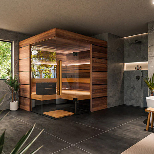 ThermaSol Astra 4-Person Indoor Sauna Cabin with Electric Heater