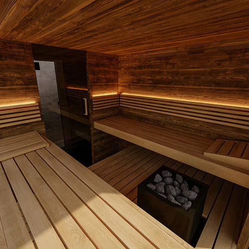 ThermaSol Ombra 5-Person Outdoor Sauna Cabin with Electric Heater
