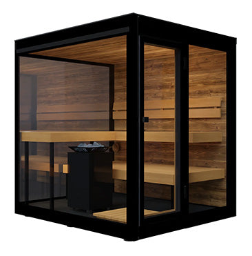 ThermaSol Vue 4-Person Outdoor Sauna Cabin with Electric Heater