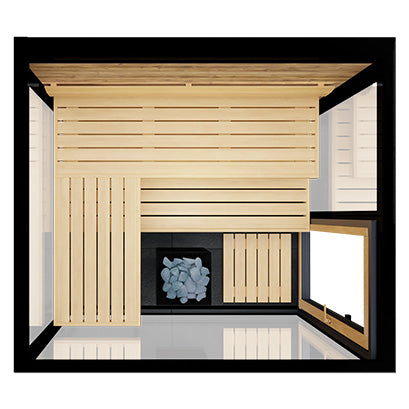 ThermaSol Vue 4-Person Outdoor Sauna Cabin with Electric Heater