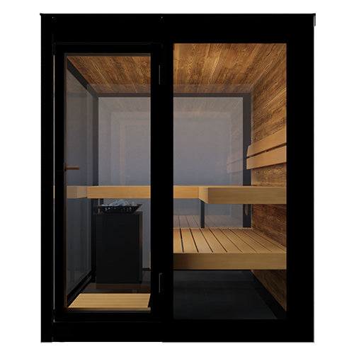 ThermaSol Vue 4-Person Outdoor Sauna Cabin with Electric Heater