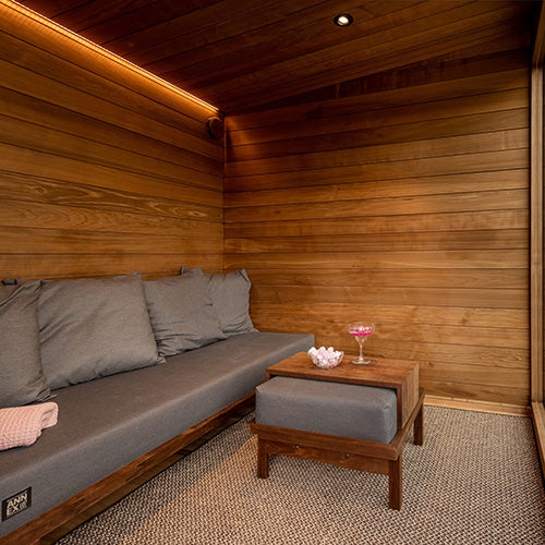ThermaSol Nordic Misty Lounge 2 Entrances Medium Outdoor Sauna Cabin