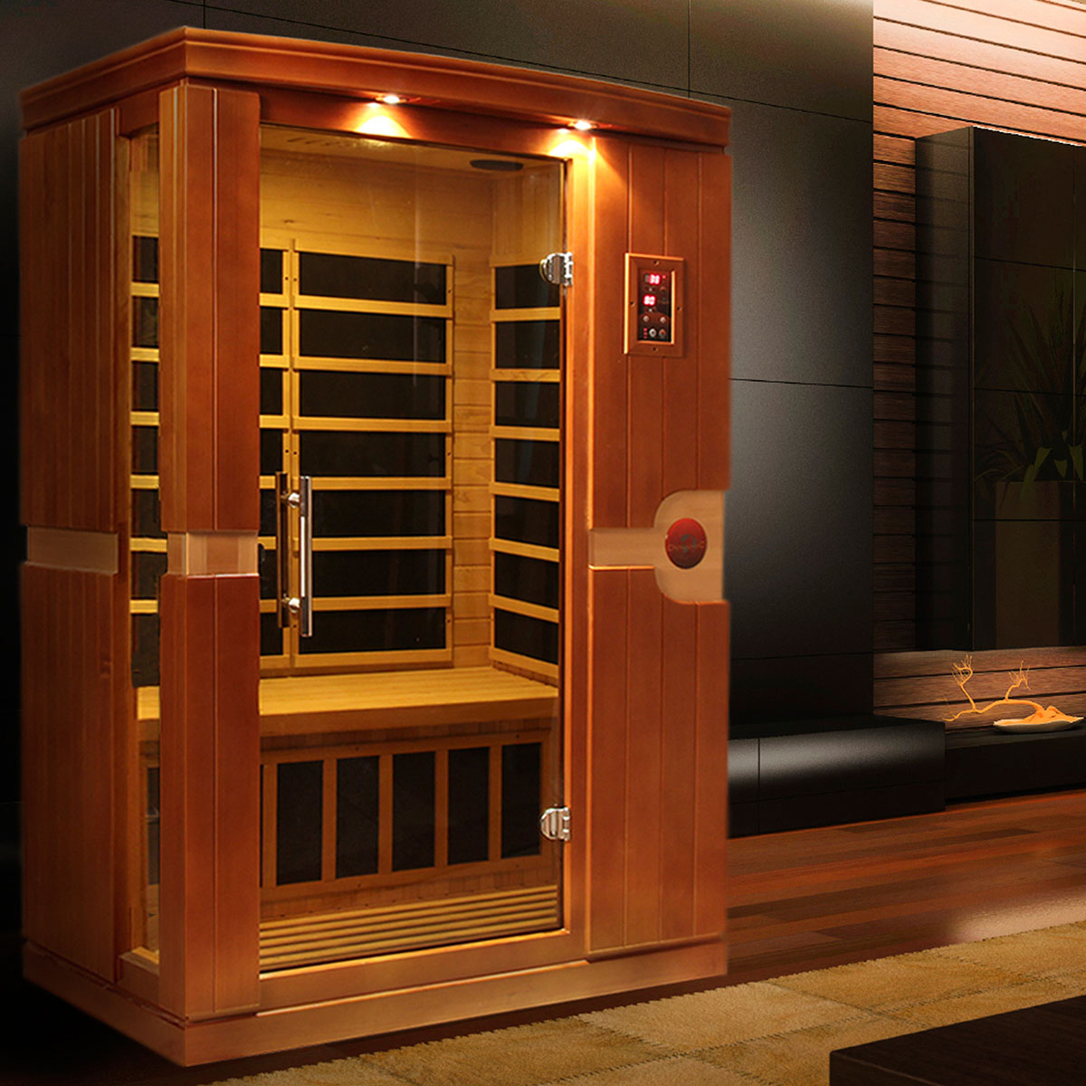 Golden Designs Dynamic Venice 2-person Low EMF FAR Infrared Sauna