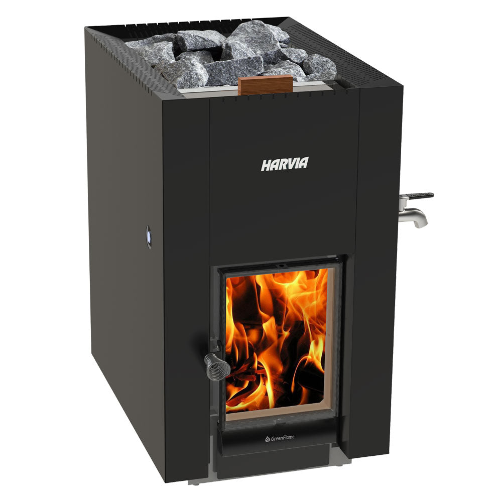 Harvia Linear 22 GreenFlame ES Wood Sauna Stove